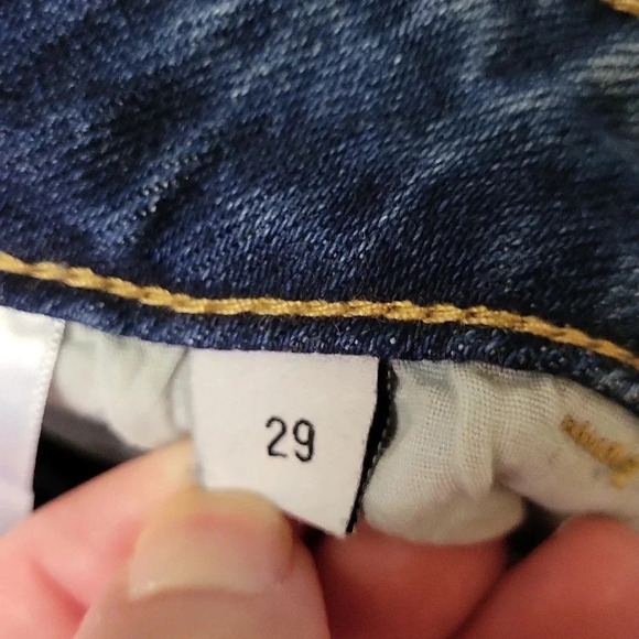 Vervet Distressed Medium Wash Straight Leg 5 Pocket Blue Jeans Womens‎ Size 29 - Picture 5 of 11